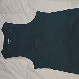 Okd Navy Womens Dark Green Tank Top. Sz Medium Nwots